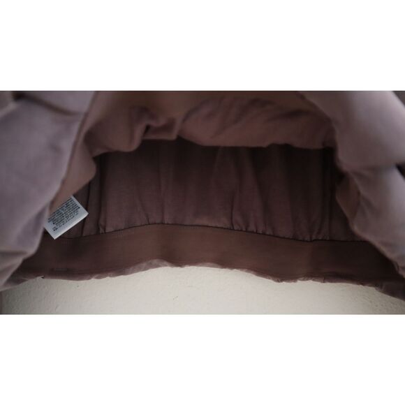 Athleta 473718-032 Women's Sz S Mauve Seasoft 1/4 Zip Bubble Hem Sweatshirt - Picture 9 of 13